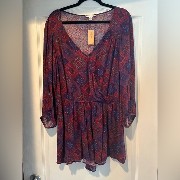 American eagle pattern sleeved romper - Picture 1 of 4